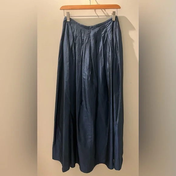 Vintage Jones New York Navy A-Line Full Skirt - Picture 5 of 7